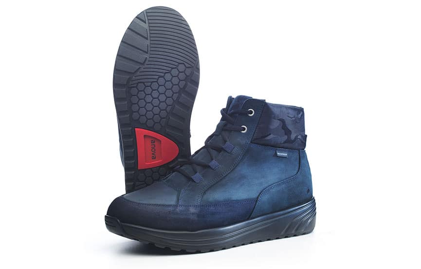 Orthopädische Schuhe Herren Mid Wasserdicht Anova Sergio Dark Blue